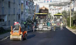 Bornova'da yol yenileme çalışmalarında rekor