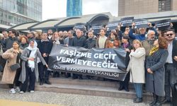 İzmir Barosu önünde İmamoğlu protestosu: Faşizme geçit vermeyeceğiz!