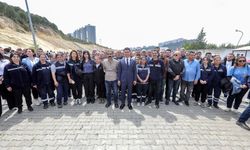 Başkan Önal, şantiyede işçilerle buluştu