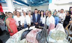 Bayraklı’da üreten kadınlar el sanatlarını sergiledi