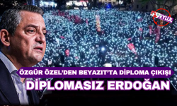 Özgür Özel'den Beyazıt'ta 'diploma' çıkışı: Diplomasız Erdoğan!