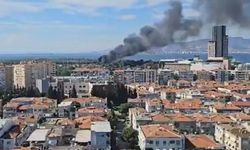 İzmir'de panik yaratan yangın