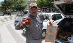 Otomobilden bal hırsızlığı kamerada
