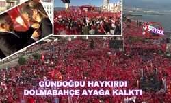 Yüzbinler Türk bayrakları ile Gündoğdu'da