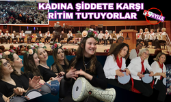 Kadına şiddete karşı ritim tutuyarlar