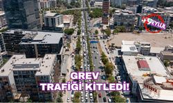 Grev trafiği kitledi!