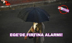 Ege'de fırtına alarmı!
