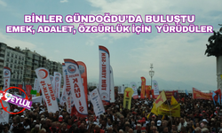 Binler Gündoğdu'da buluştu