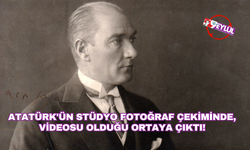 Atatürk'ün stüdyo fotoğraf çekiminde, videosu da olduğu ortaya çıktı!