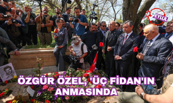 Özgür Özel, 'üç fidanın' anmasına katıldı