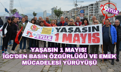 Yaşasın 1 Mayıs! İGC'den basın özgürlüğü ve emek mücadelesi yürüyüşü!