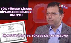 İmamoğlu lise ve yüksek lisans mezunu