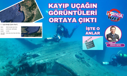 Kuşadası'nda denizde uçak buldu! Görüntüler ortaya çıktı!