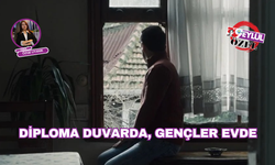Diploma duvarda, gençler evde