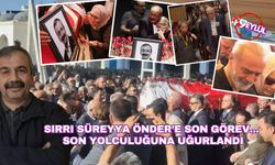 Sırrı Süreyya Önder'e veda! Son yolculuğuna uğurlandı