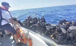 İzmir'de 1’i çocuk 47 düzensiz göçmen kurtarıldı!