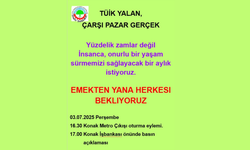 İzmir’de emeklilerden TÜİK’e tepki: Çarşı-pazar gerçek, TÜİK yalan!