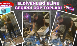 Tugay eldivenleri giydi Kordon'da çöp topladı!