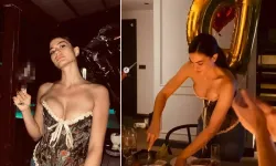 Demet Özdemir'e 'Show şimdi başlıyor' mesajlı pasta sürprizi