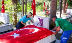 Kadifekale Şehitliği’nde saygı ve vefa mesaisi