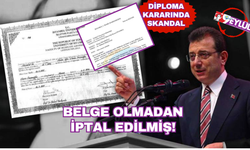 Diploma kararında skandal: Belge olmadan iptal edildi