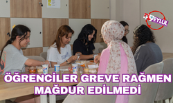 Öğrenciler greve rağmen mağdur edilmedi