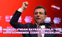 İmamoğlu'ndan bayram mesajı: “bir daha dönmemek üzere gidecekler”