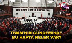 TBMM'nin gündeminde bu hafta neler var?
