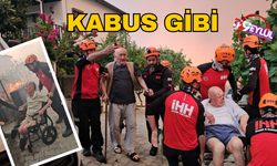 Kabus gibi bir gece: Yaşlılak güçlükle tahliye edildi