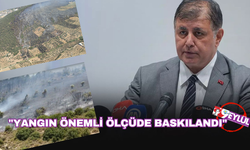 Başkan Tugay: Yangın önemli ölçüde baskılandı