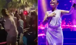 Merve Özbey konserinde dehşet anları!