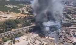 Gaziemir'de çöplükte başlayan yangın ormanlık alana sıçradı!
