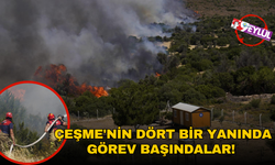 İzmir İtfaiyesi Çeşme'nin dört bir yanında görev başında!