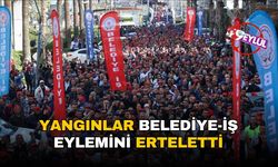Eylem iptal: İşten çıkarılan belediye işçileri yangın bölgesine destek verecek