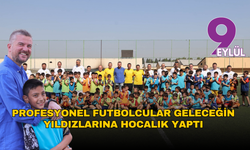 Profesyonel futbolcular geleceğin yıldızlarına hocalık yaptı