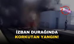 İZBAN İnkılap durağında korkutan yangın!