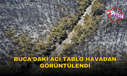 Buca'daki acı tablo havadan görüntülendi!