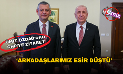 Zafer Partisi Genel Başkanı Ümit Özdağ'dan CHP'ye ziyaret: 'Arkadaşlarımız esir düştü!'