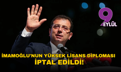 İmamoğlu'nun yüksek lisans diploması iptal edildi!