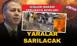 Bakan Yerlikaya açıkladı; İzmir yangınının yaraları sarılacak