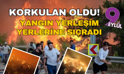 Bursa'da yangın yerleşim yerlerine sıçradı! İşte vatandaşların alevlerden kaçtığı anlar