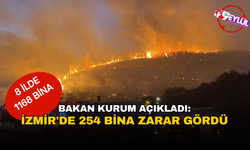 Yangınlardan etkilenen 8 ilde toplamda 1168 bina zarar gördü
