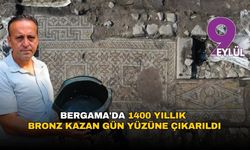Bergama'da 1400 yıllık bronz kazan gün yüzüne çıkarıldı
