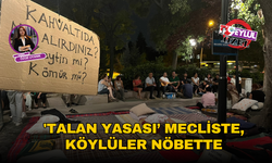 'Talan yasası’ mecliste, köylüler nöbette