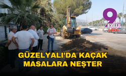 Güzelyalı’da kaçak masalara neşter