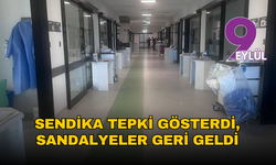 Sendika tepki gösterdi, sandalyeler geri geldi