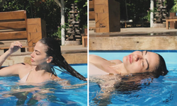 Demet Özdemir'den havuz pozları! Tatil karelerine beğeni yağdı