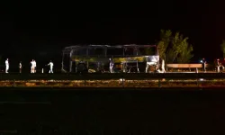 Ankara’da yolcu otobüsü alev aldı!