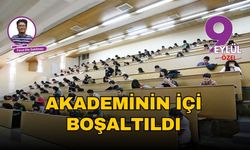 Akademinin içi boşaltıldı