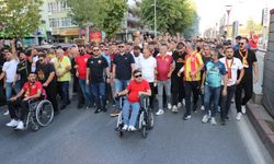 Kayserispor taraftarından Galatasaray maçı öncesi kortej